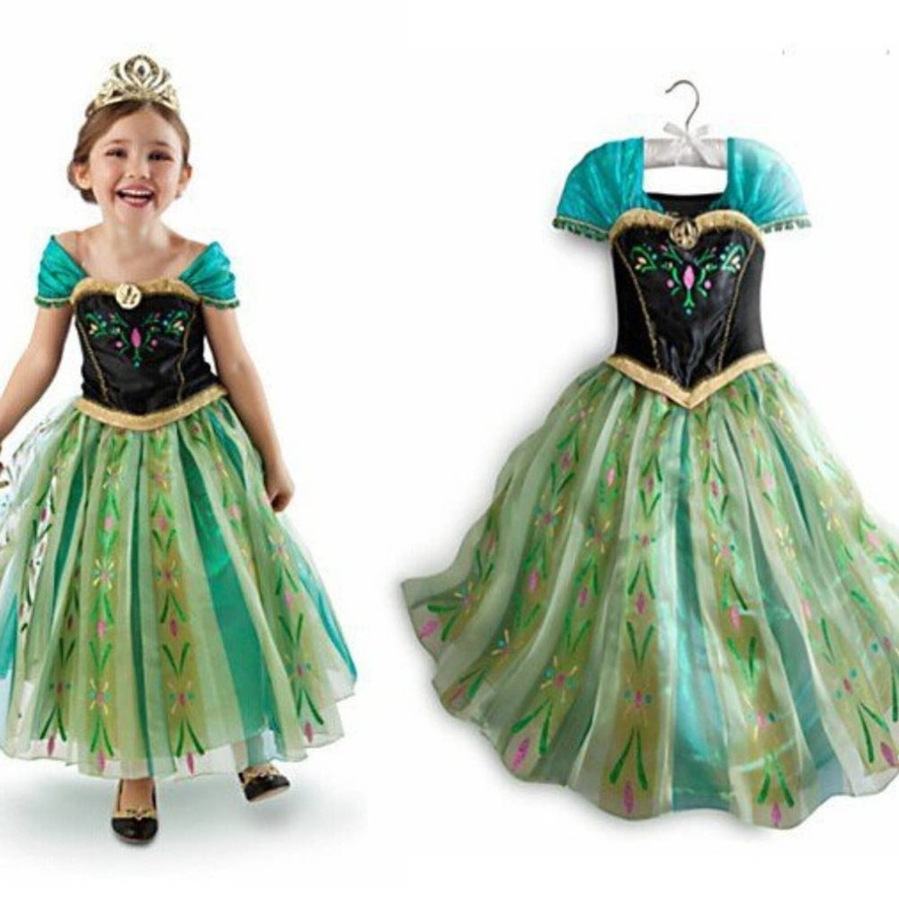 2 for 30 Princess Anna Queen Anna Dress Costume New In Package 6/7*